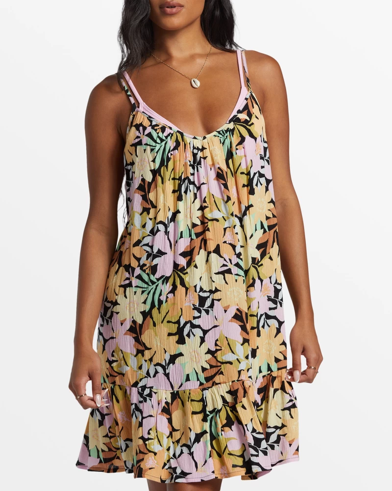 Billabong Beach Vibes Swim Cover Up - Black Pebble 2