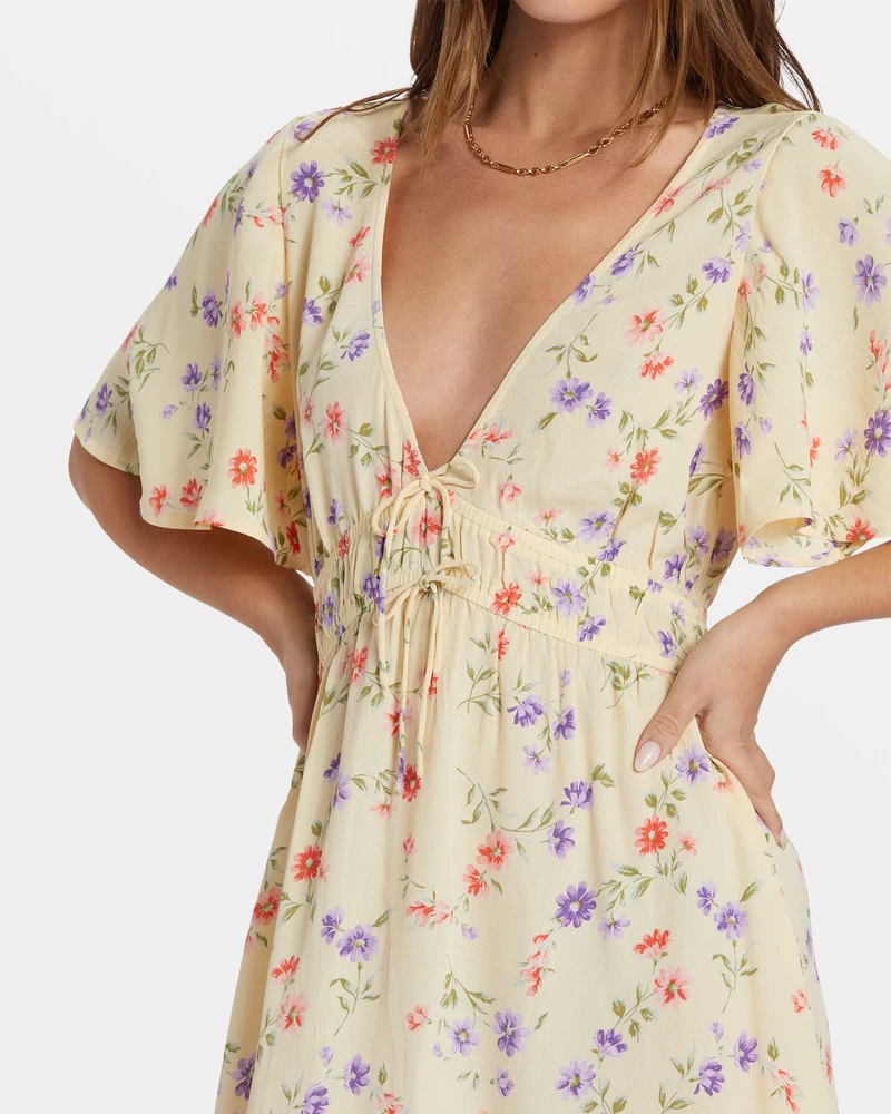 Billabong Kismet Mini Dress - Yellow