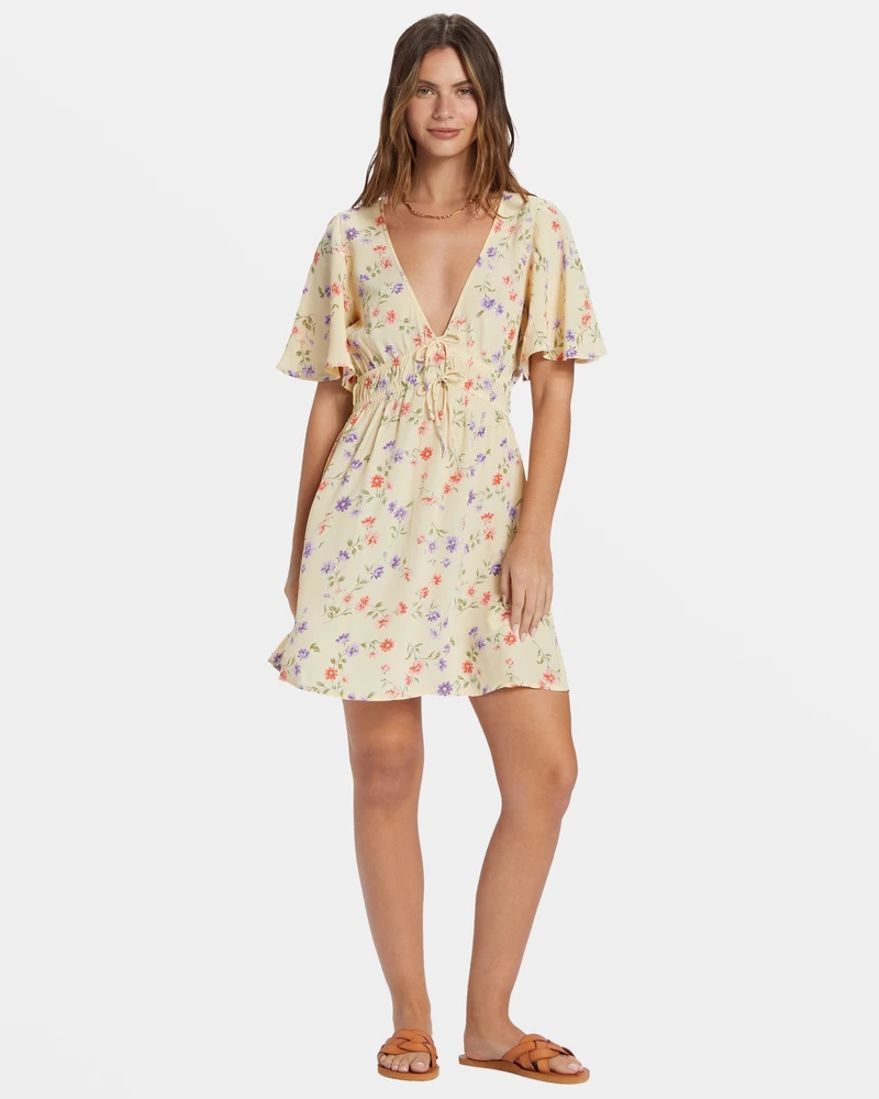 Billabong Kismet Mini Dress - Yellow