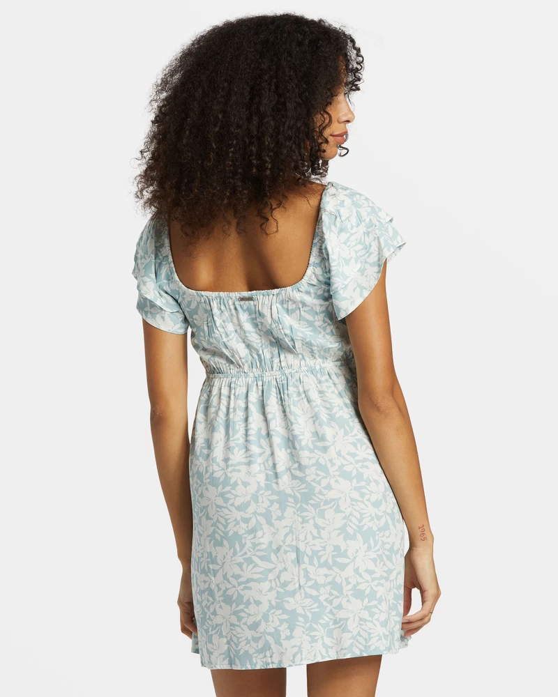 Billabong Enchant Me Mini Dress - Dusk Blue