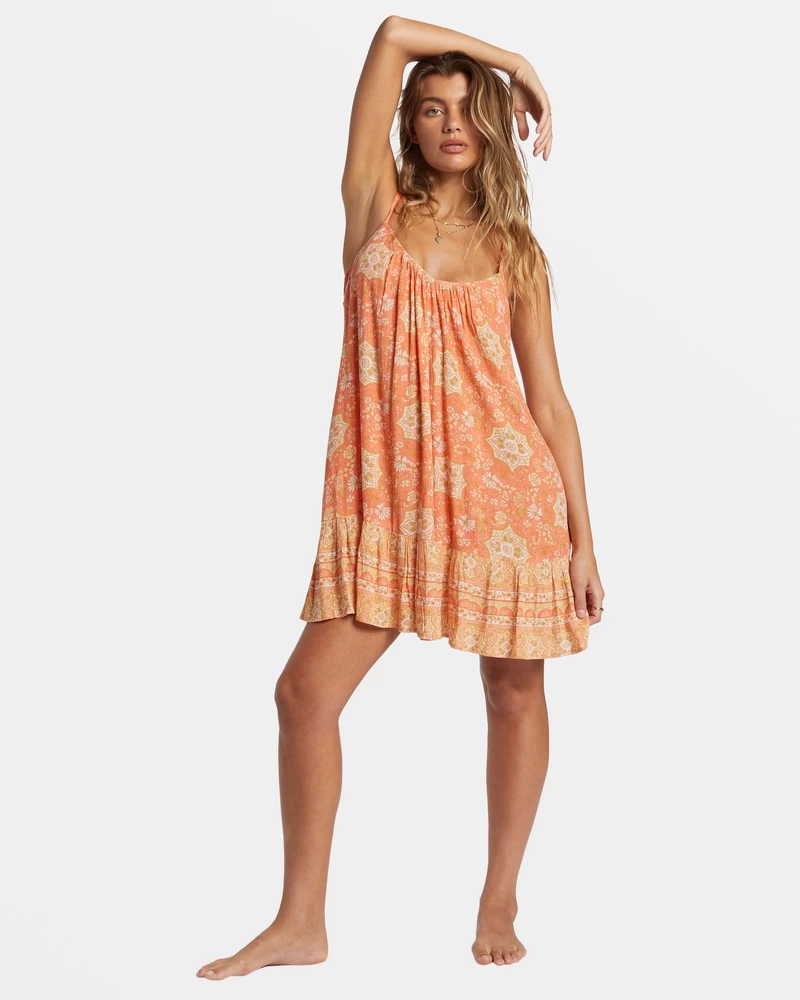 Billabong Beach Vibes Swim Cover Up - Sweet Papaya