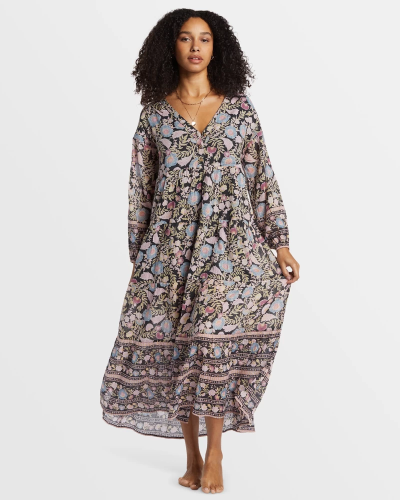 Billabong Adore You Maxi Dress - Black Sands