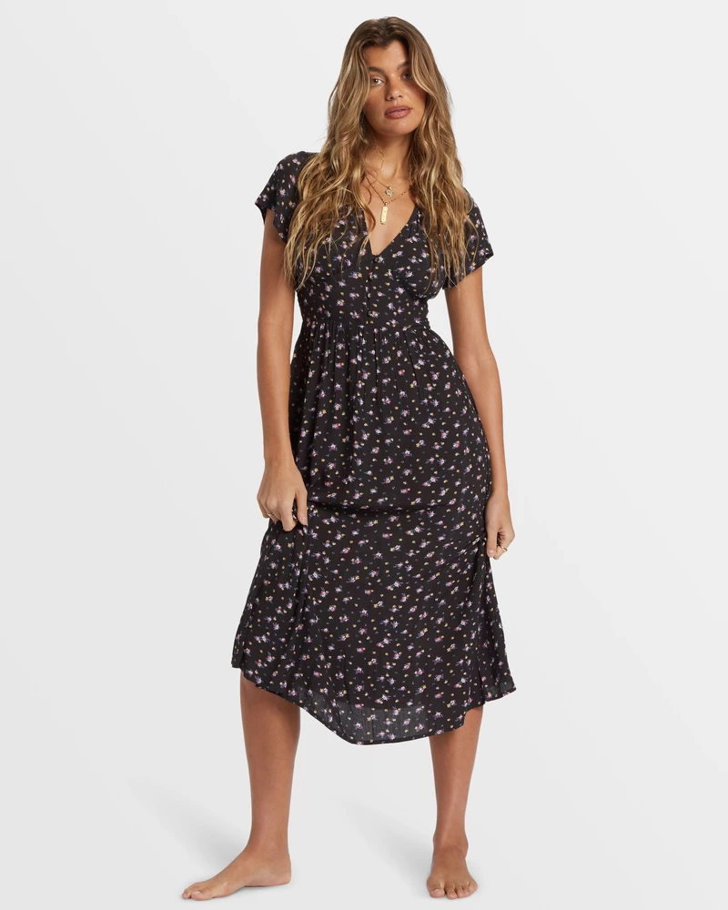 Billabong Morning Sky Midi Kleit - Mustad Liivad