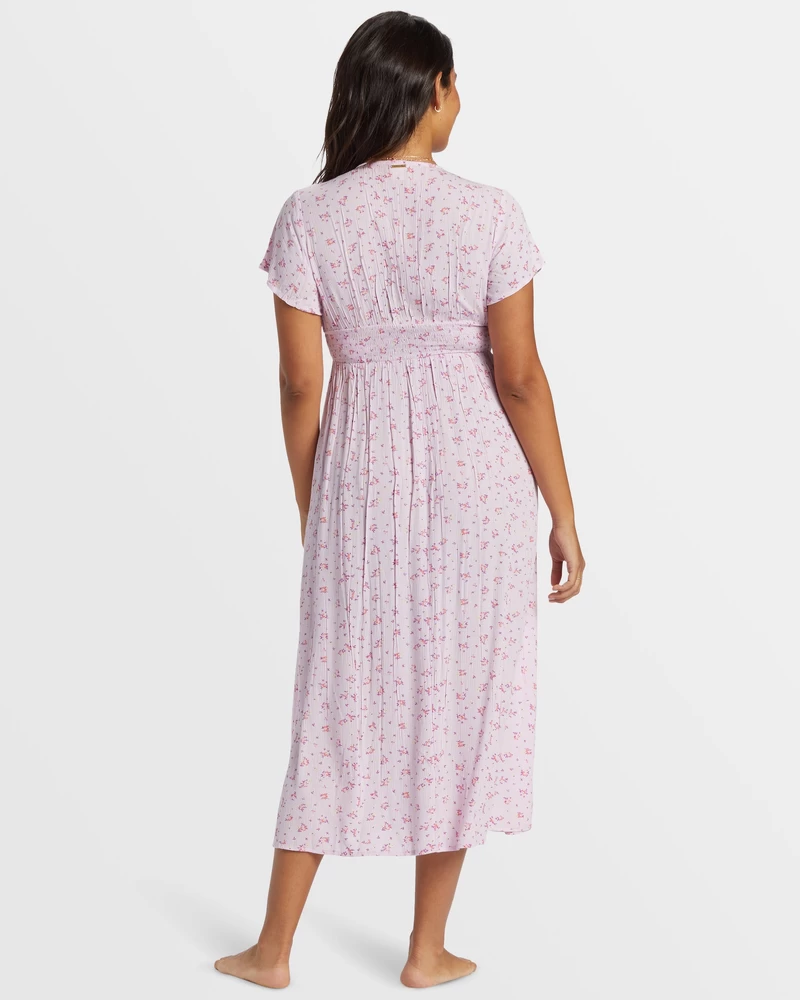 Billabong Morning Sky Midi Dress - Iced Lavender