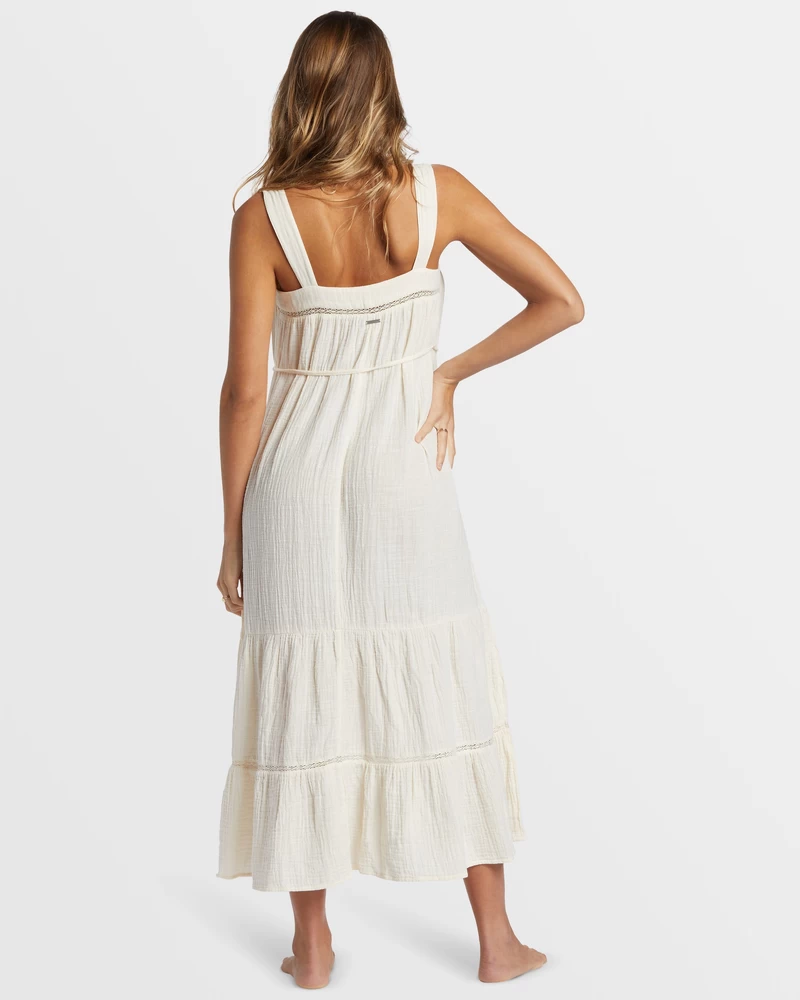 Billabong Summers End Maxi Dress - White Cap