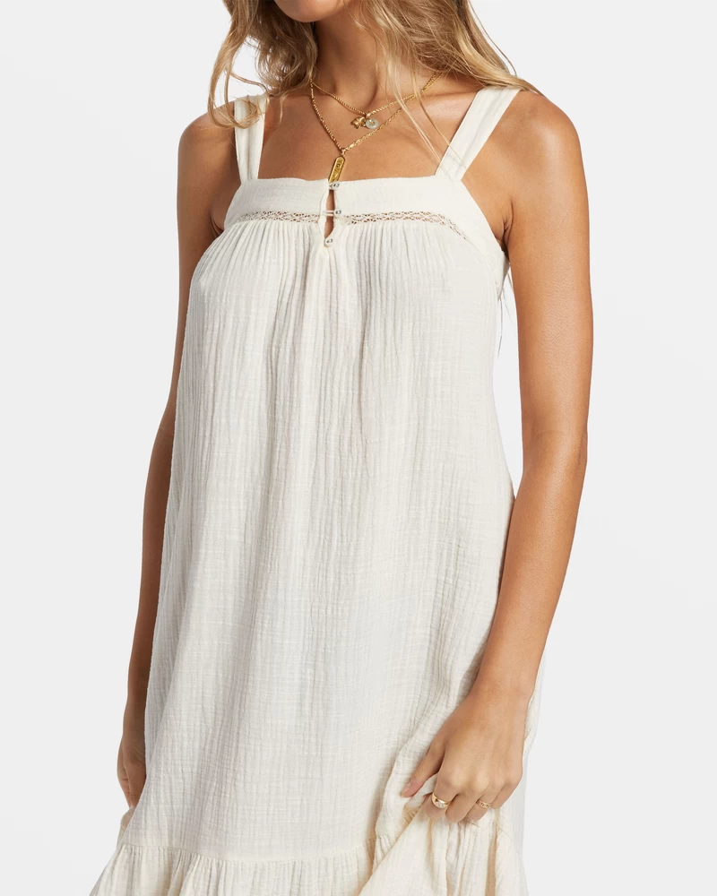 Billabong Summers End Maxi Dress - White Cap