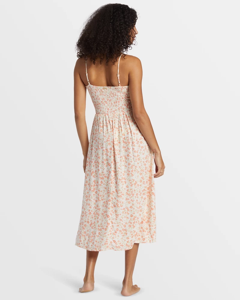 Billabong Texas Beach Midi Dress - White Cap