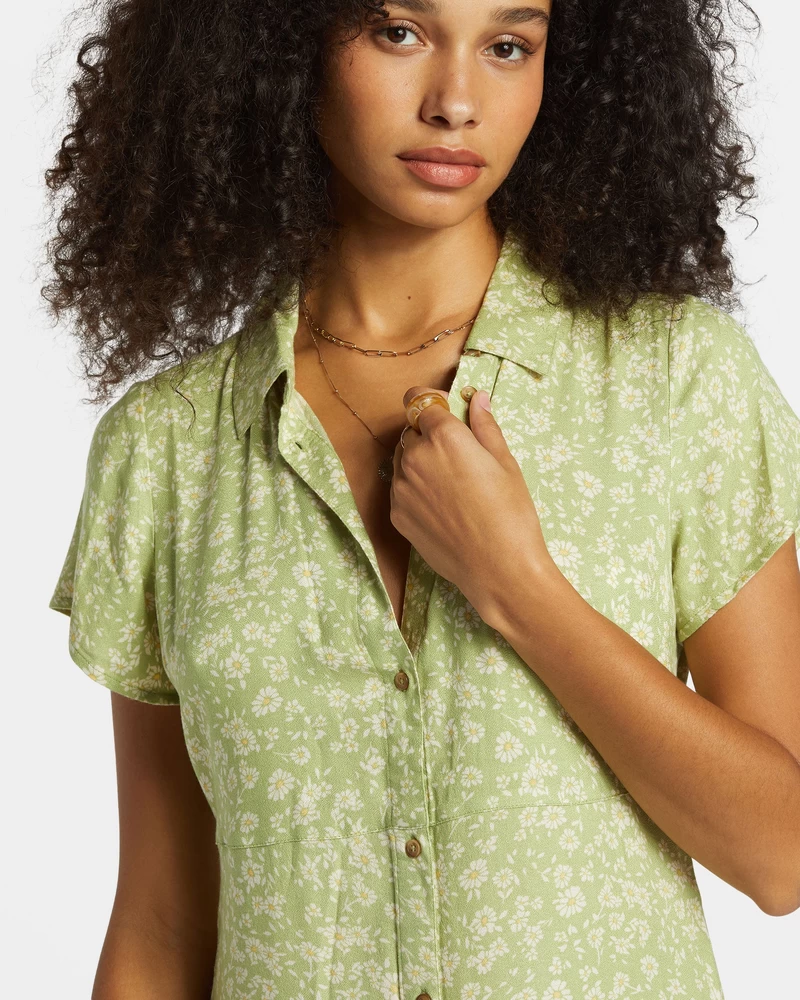 Billabong Cooler Days Mini Dress - Willow