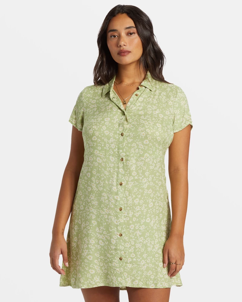 Billabong Serin Günler Mini Elbise - Söğüt