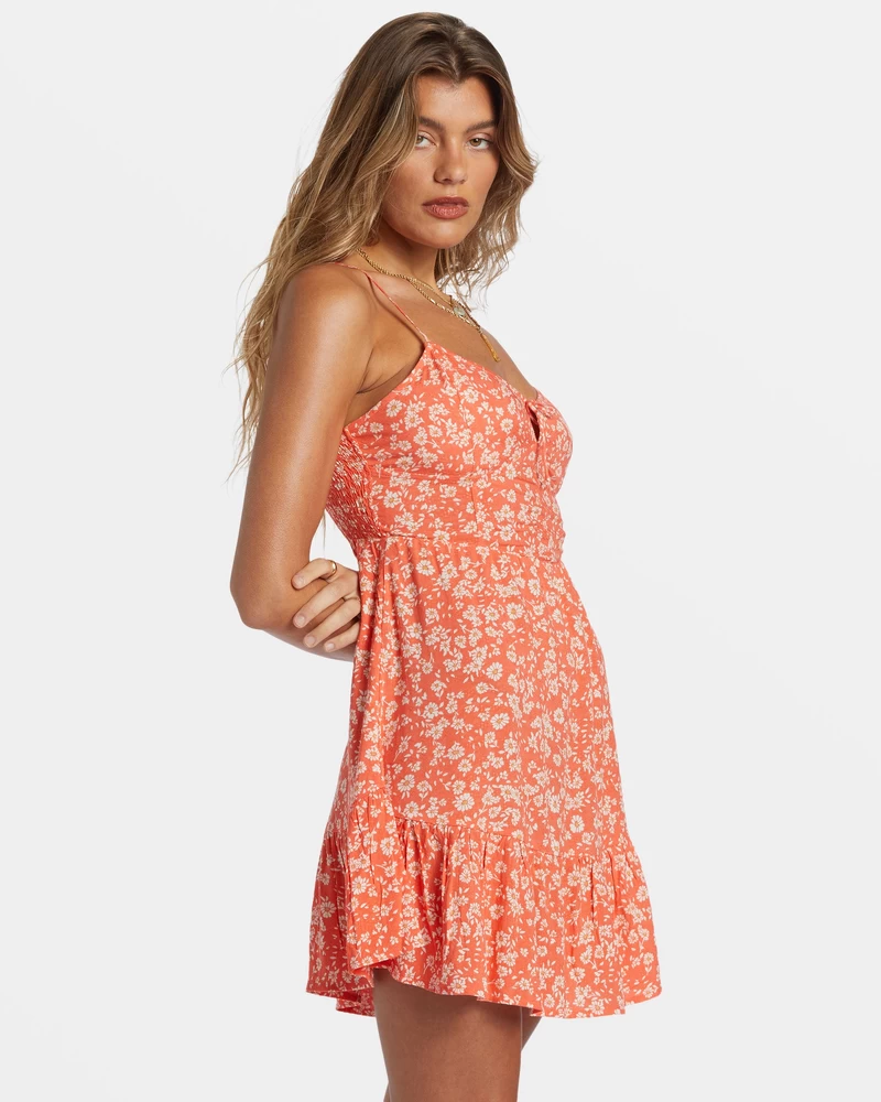 Billabong Texas Mini Dress - Papaya
