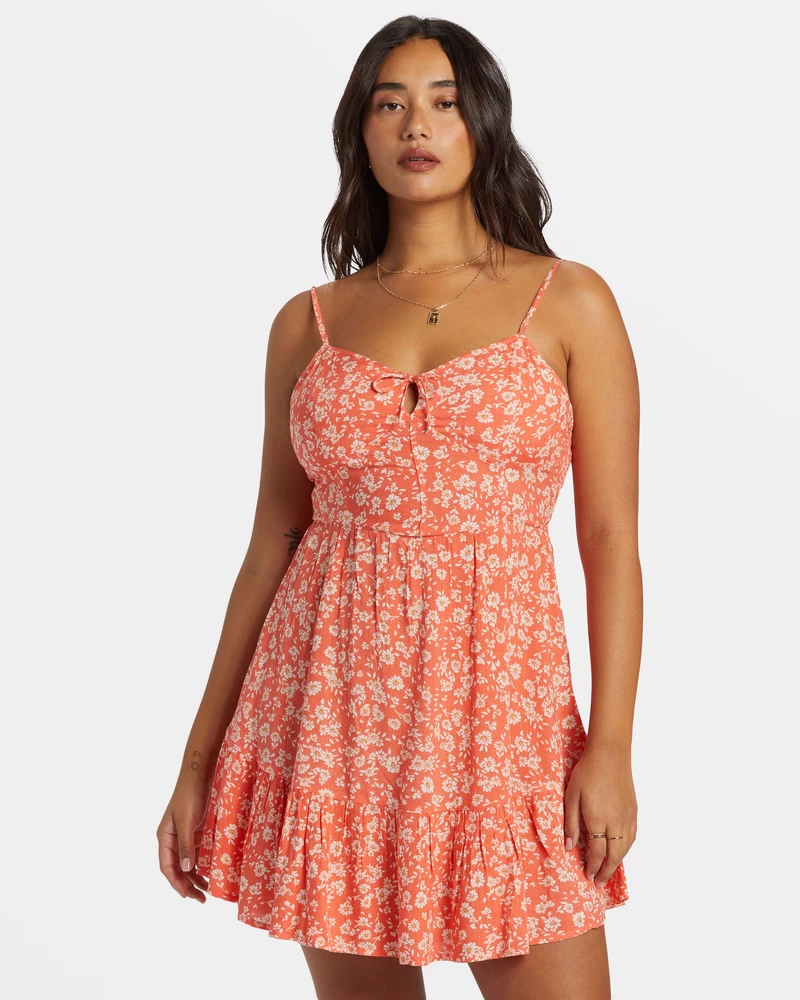 Billabong Texas Mini Dress - Papaya