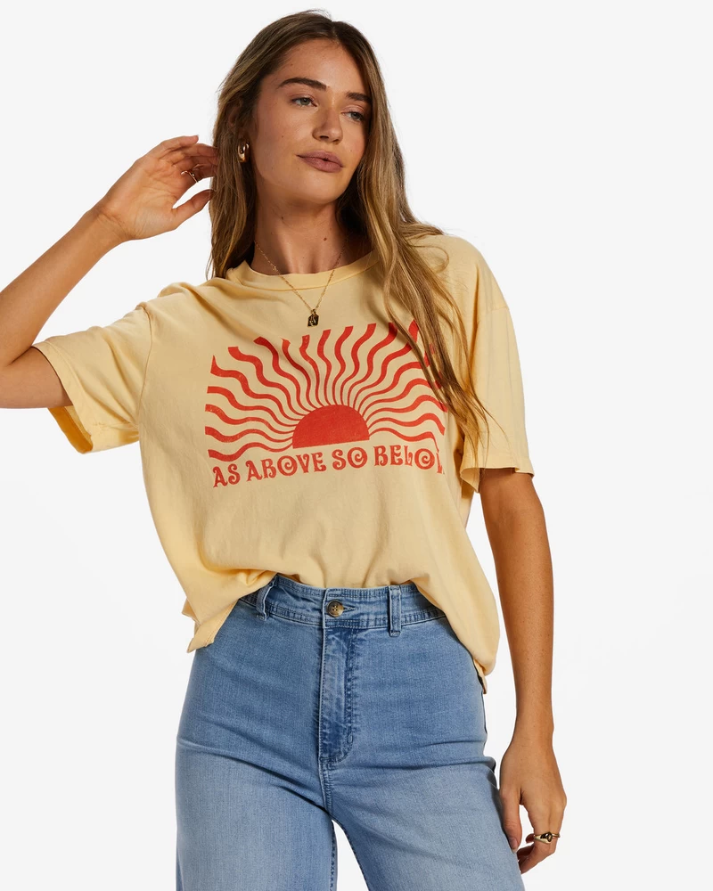Billabong As Above So Below T-Shirt - Buttermilk
