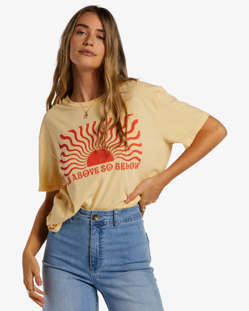 Billabong As Above So Below T-Shirt - Buttermilk