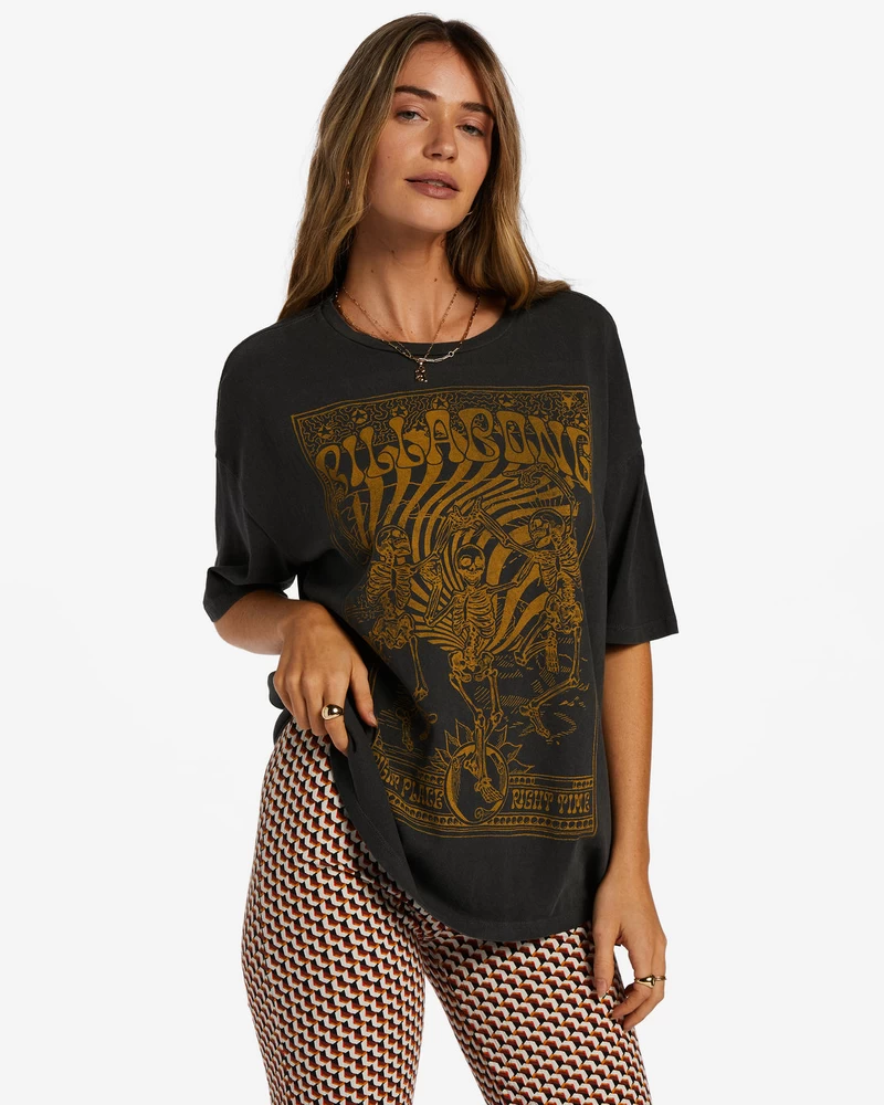 Billabong Right Place Right Time T-Shirt - Off Black
