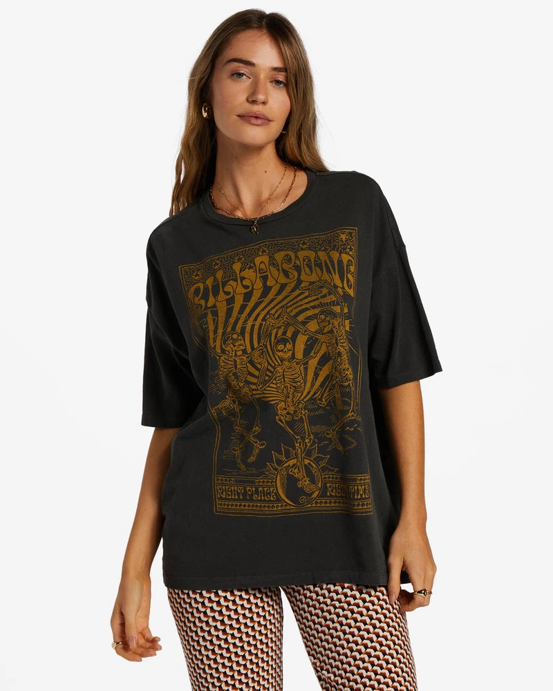 Billabong Right Place Right Time T-Shirt - Off Black