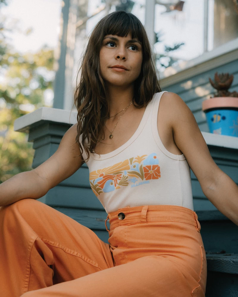 Billabong Let Love Grow Tank Top - Antique White