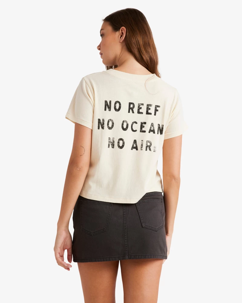 Billabong Coral Gardener Shrunken T-Shirt - White Cap