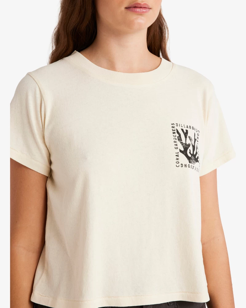 Billabong Coral Gardener Shrunken T-Shirt - White Cap
