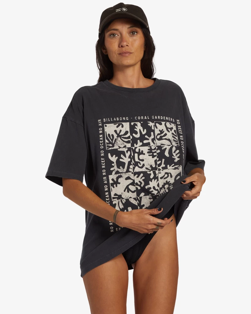 Billabong True Coral Gardener Top - Black Sands