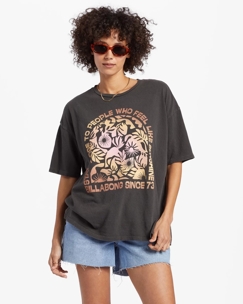 Billabong Feel Like Sunshine T-Shirt - Off Black