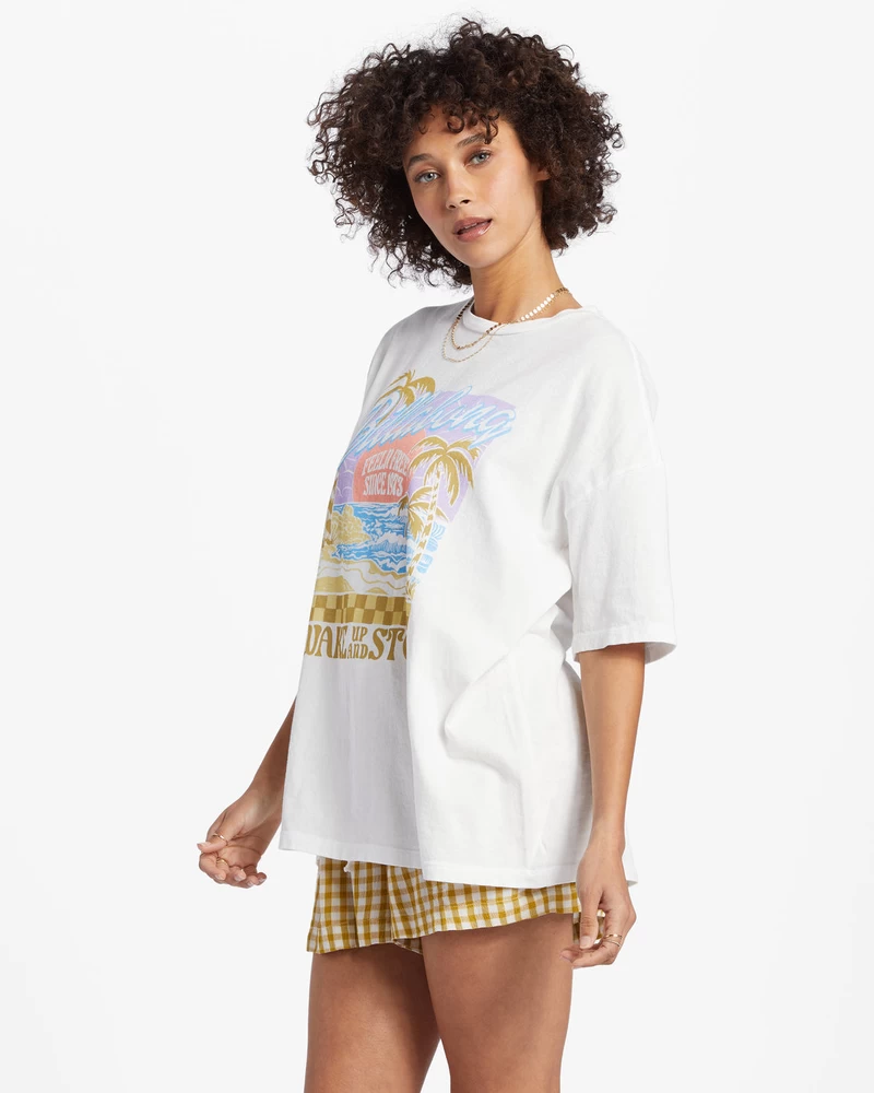 Billabong Wake Up And Stoke T-Shirt - Salt Crystal