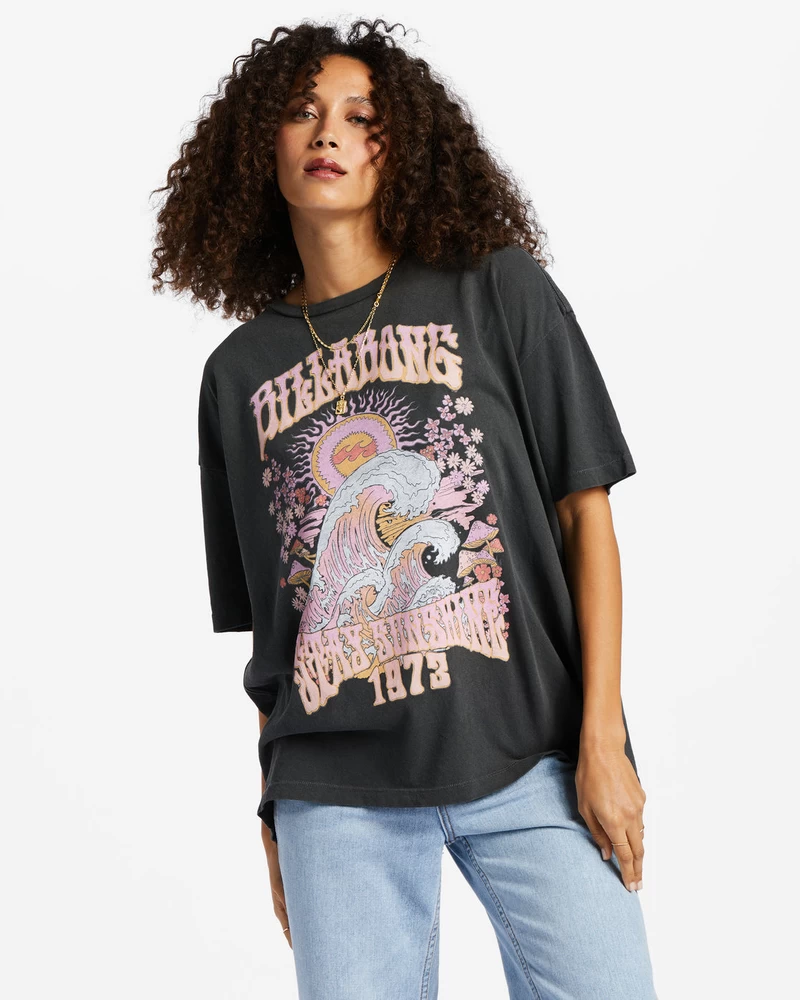Billabong Stay Sunshine T-Shirt - Off Black