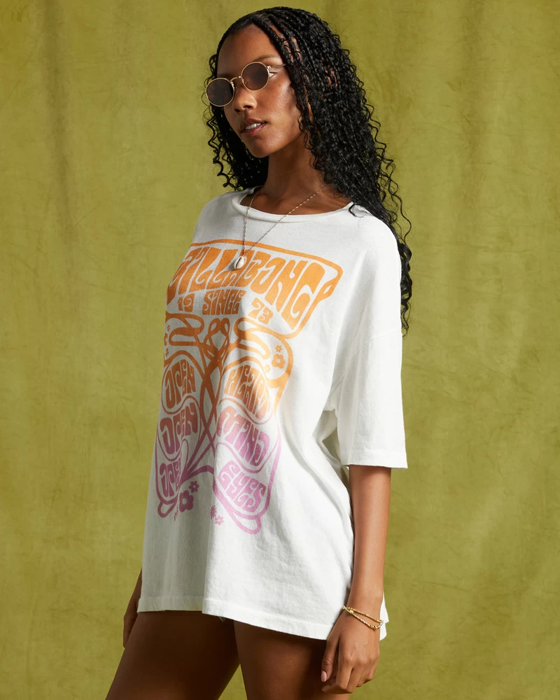 Billabong Open Heart T-Shirt - Salt Crystal