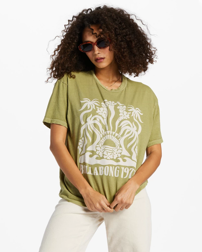 Billabong Stay Wavy T-Shirt - Avocado