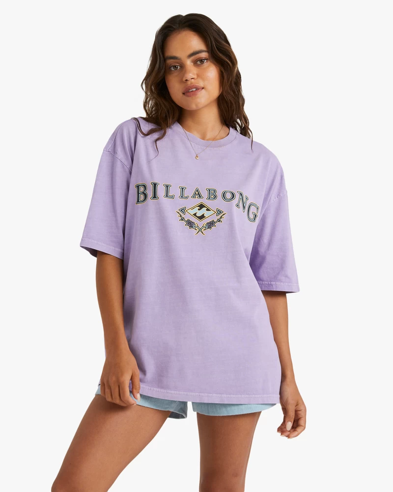 Billabong Lilac Throwback Tee T-Shirt - Lilac Breeze