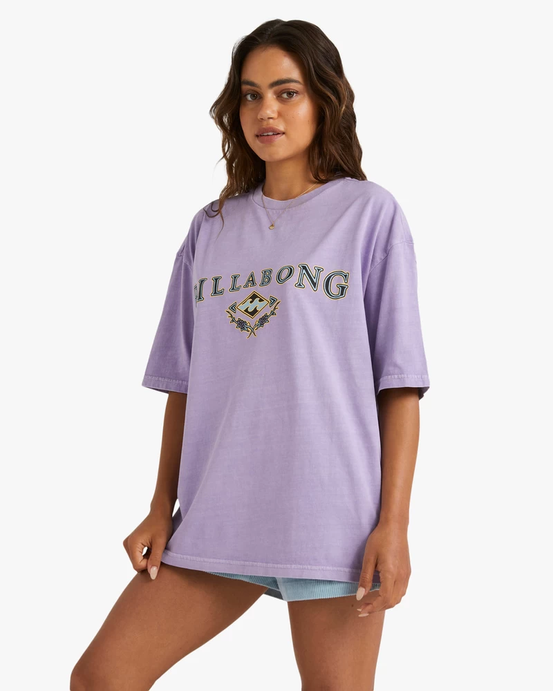 Billabong Lilac Throwback Tee T-Shirt - Lilac Breeze