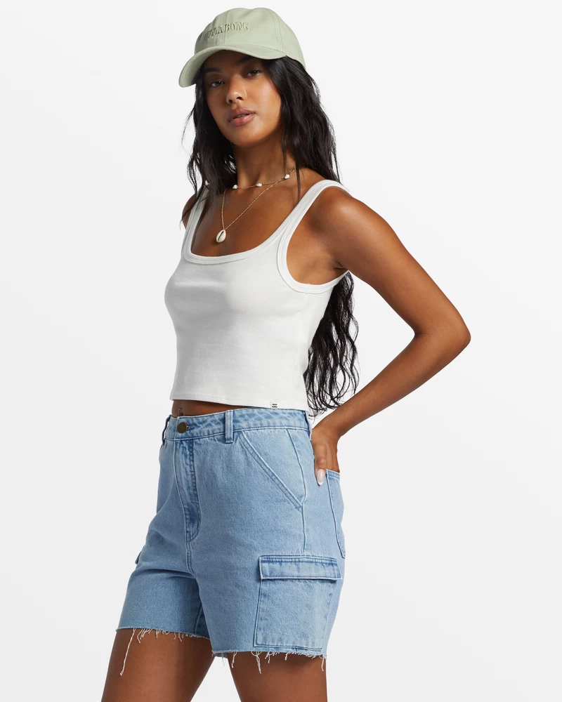 Billabong Sun Goddess Tank Knit - Salt Crystal