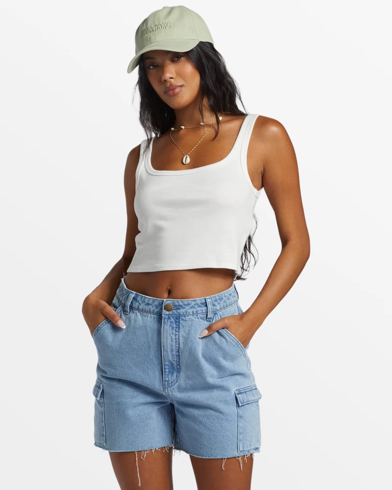 Billabong Sun Goddess Tank Knit - Salt Crystal