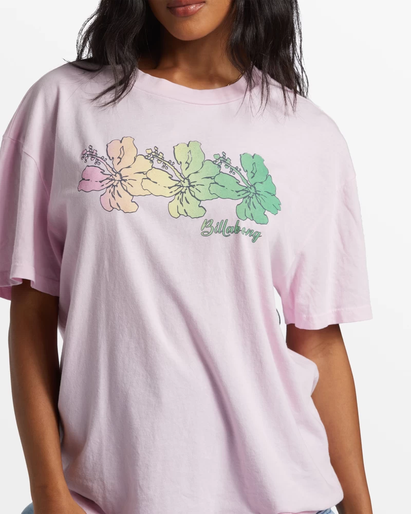 Billabong Aloha All Day Oversized T-Shirt - Sweet Pink