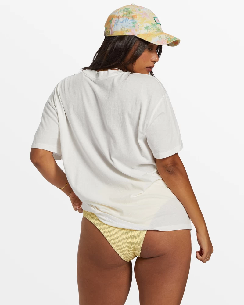 Billabong Vacation Spot Oversized T-krekls - Sāls Kristāls