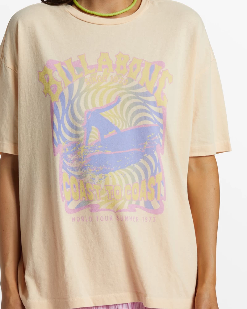 Billabong Kopš 73 Lielizmēra T-krekls - Persiku Pātaga