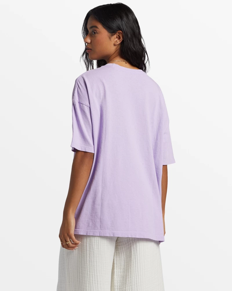 Billabong Surf Trip Oversized T-Shirt - Tulip