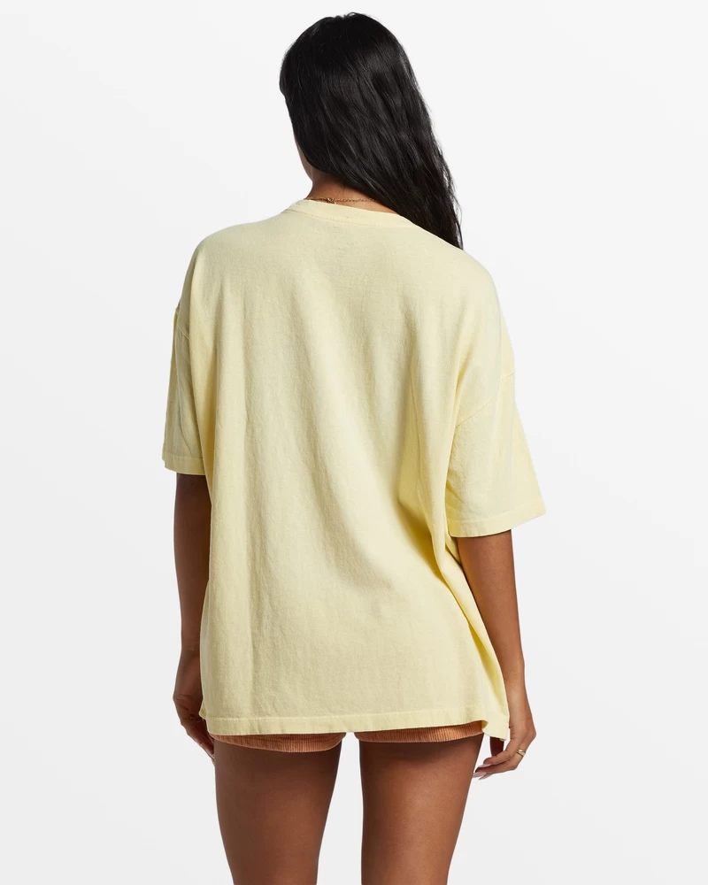 Billabong Break Of The Day Oversized T-Shirt - Mellow Yellow