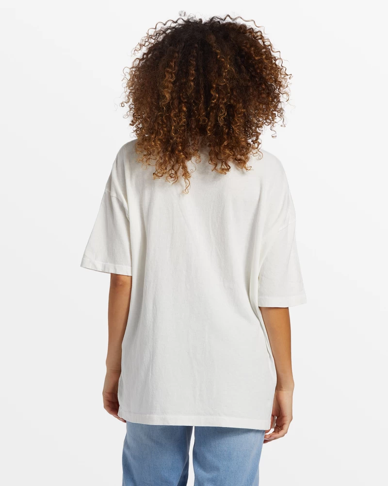 Billabong Coastal Tides Oversized T-Shirt - Salt Crystal