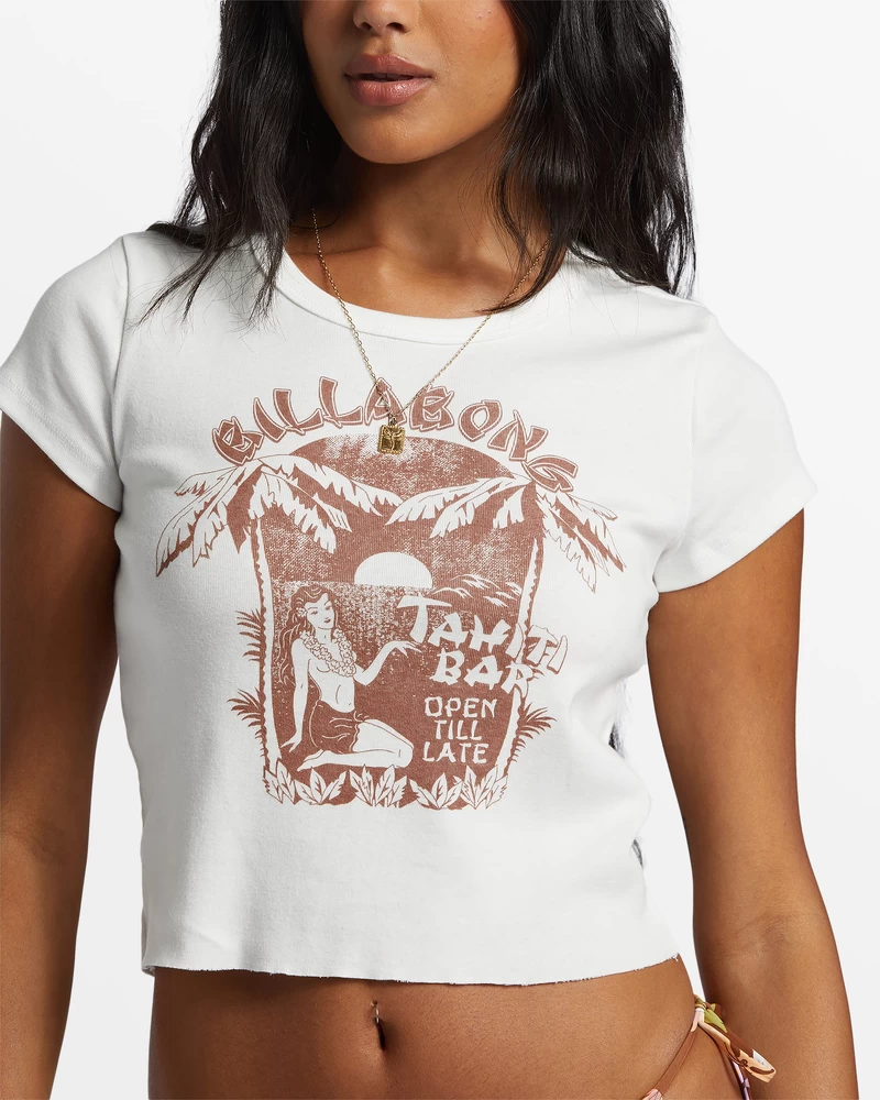 Billabong Tahiti Bar Shrunken T-Shirt - Salt Crystal