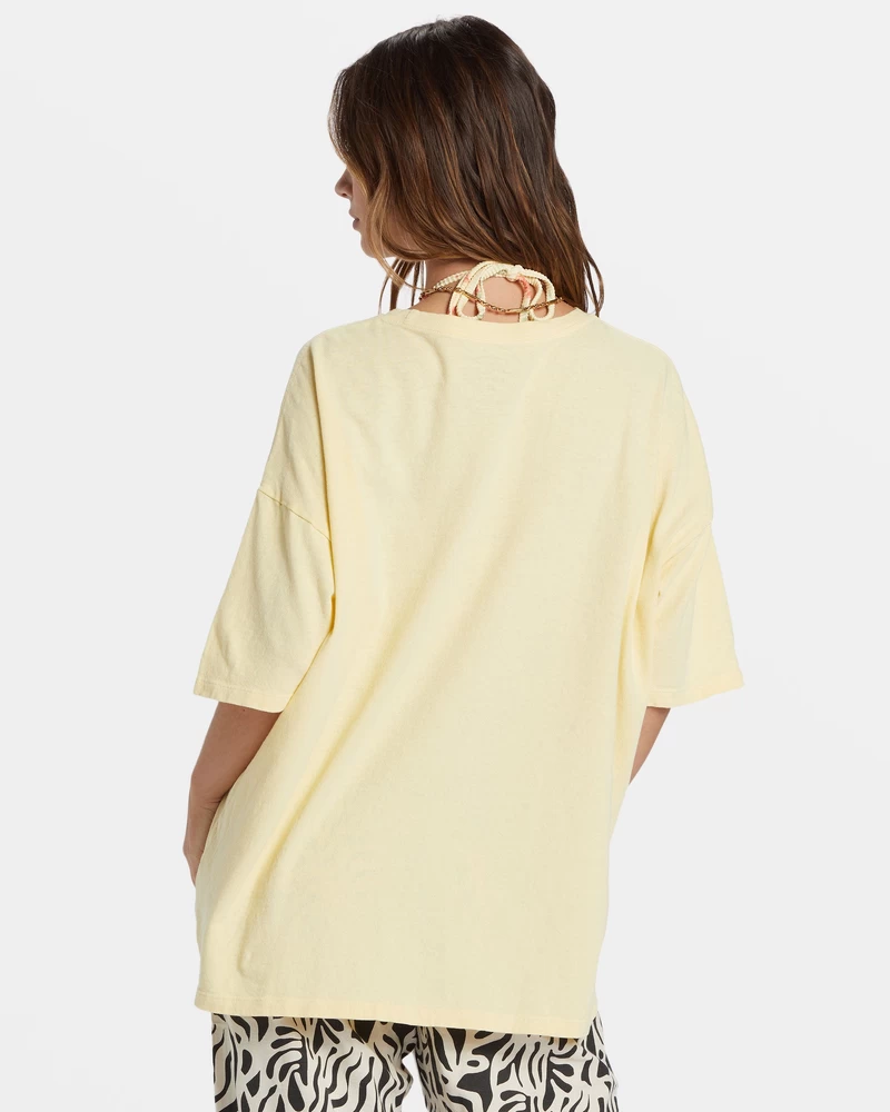 Billabong Island Holiday Oversized T-Shirt - Yellow