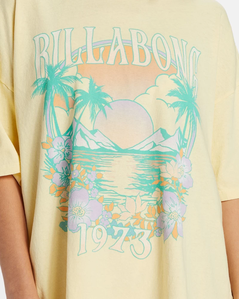 Billabong Island Holiday Oversized T-Shirt - Yellow