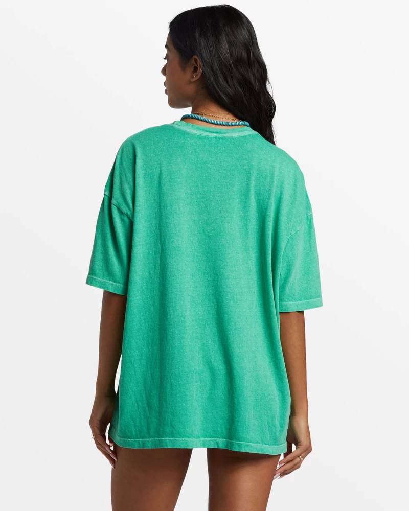 Billabong Hula Hut Oversized T-Shirt - Tropical Green