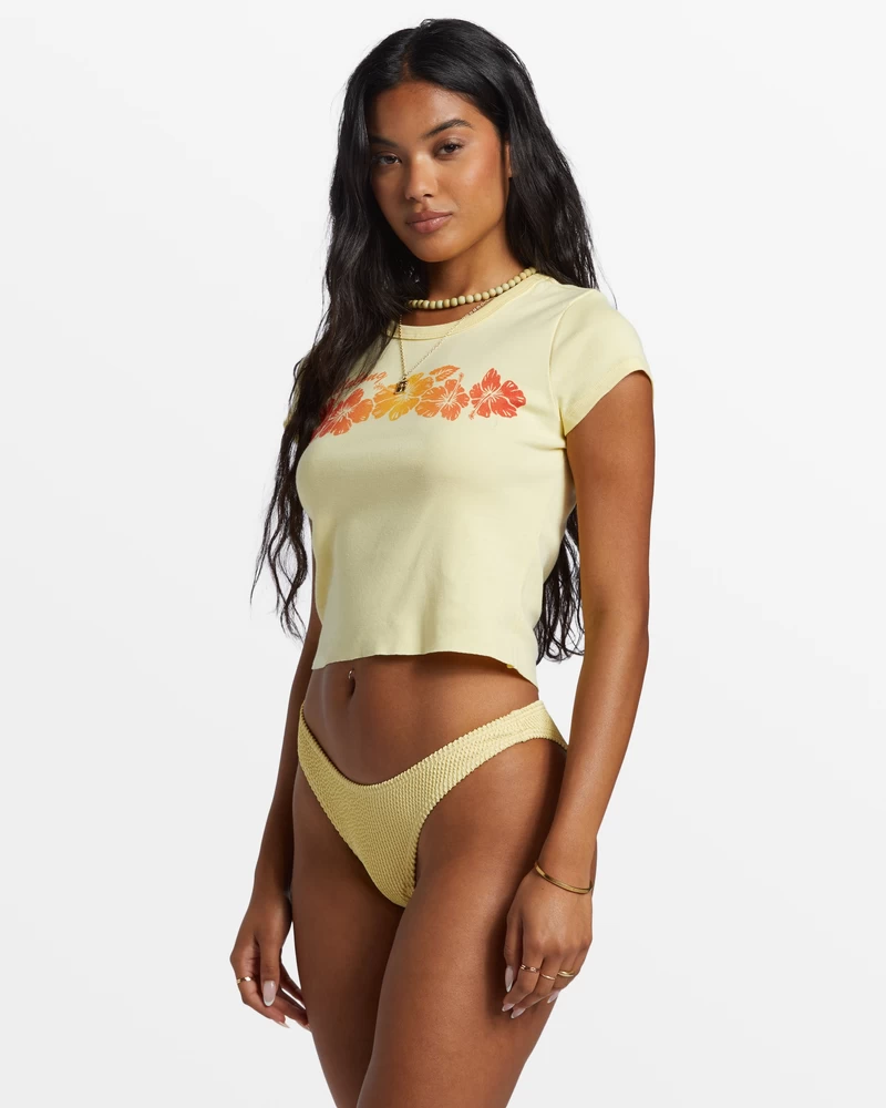Billabong Summer Babe Shrunken T-Shirt - Mellow Yellow