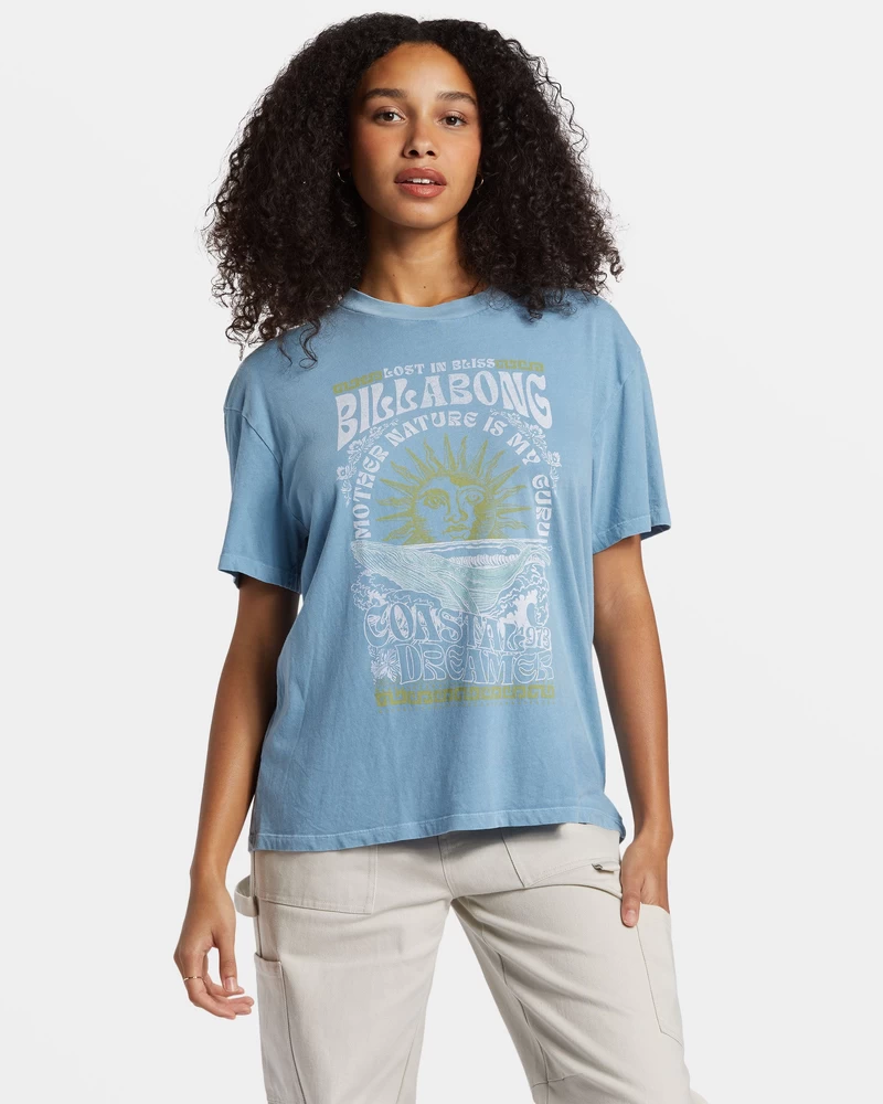 Billabong Lost In Bliss T-Shirt - Blue Shadow