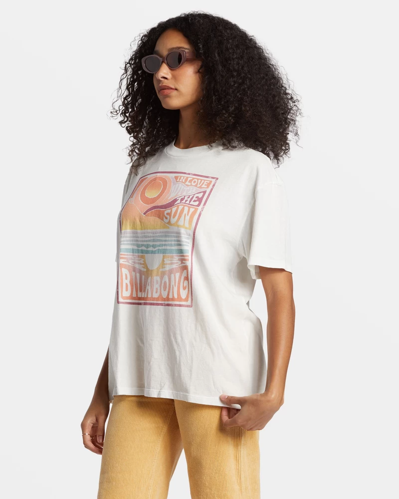 Billabong With The Sun T-Shirt - Salt Crystal
