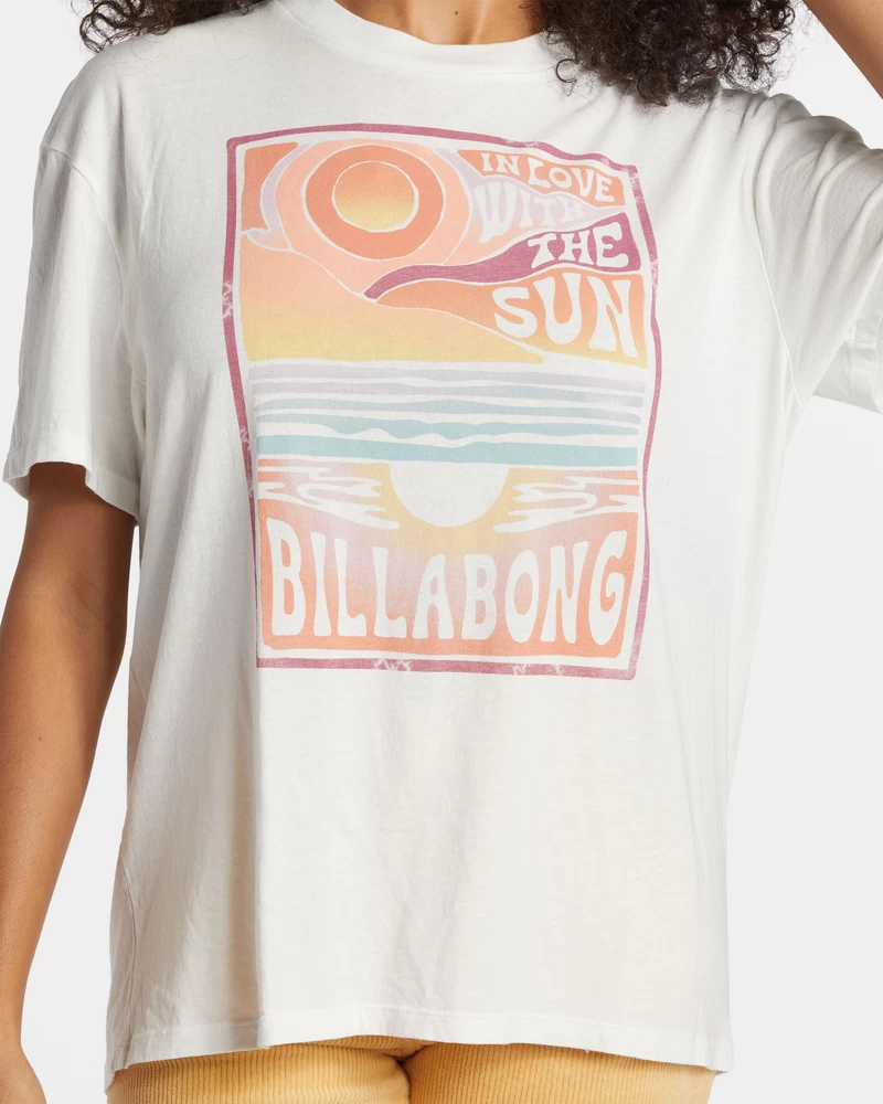 Billabong With The Sun T-Shirt - Salt Crystal