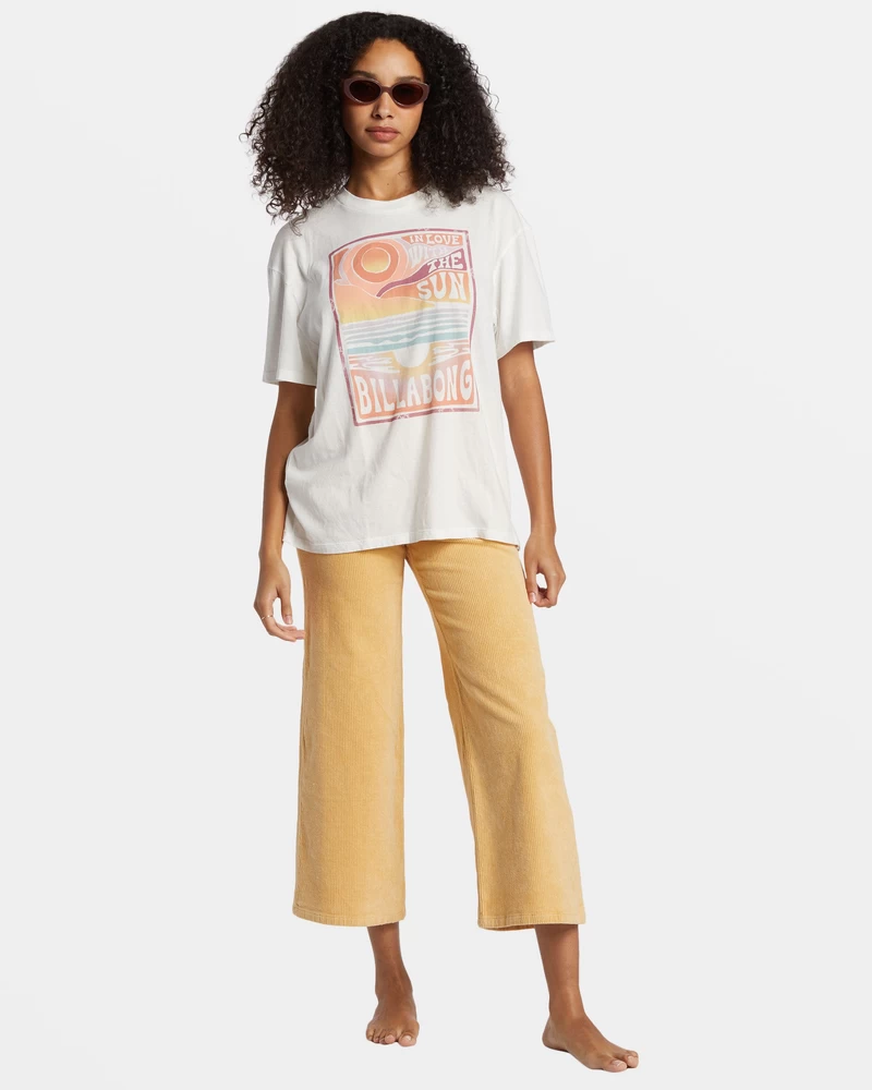 Billabong With The Sun T-Shirt - Salt Crystal
