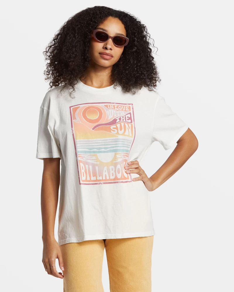 Billabong With The Sun T-Shirt - Salt Crystal
