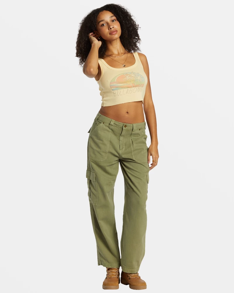 Billabong Pako Luontoon Rajattu Toppi - Retrokeltainen