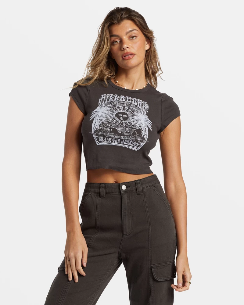 Billabong Sunrise To Sunset T-Shirt - Off Black